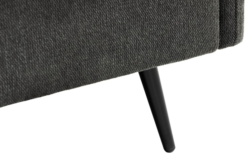 Svartvik Chaiselong Sofa Vendbar Fløjl Grå - Grå - Møbler - Sofaer - Sofa med chaiselong