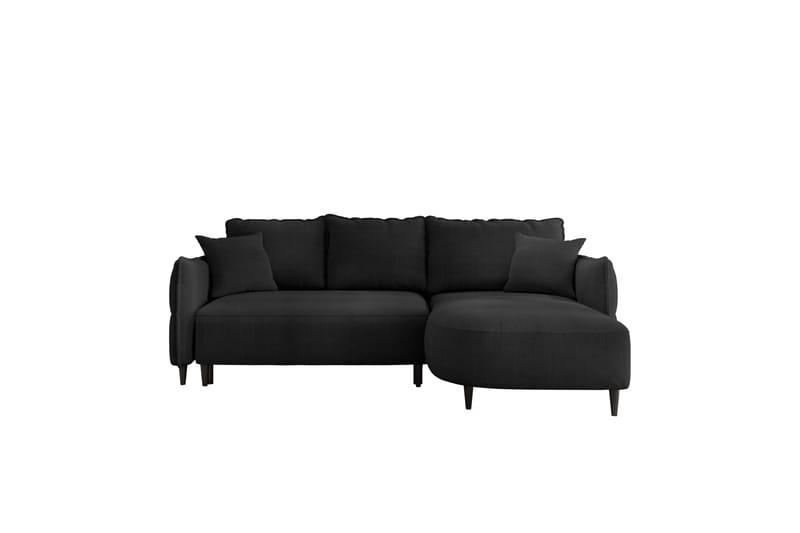 Sycylia Sofa med Divan 3-personers - Sort - Møbler - Sofaer - Sofa med chaiselong