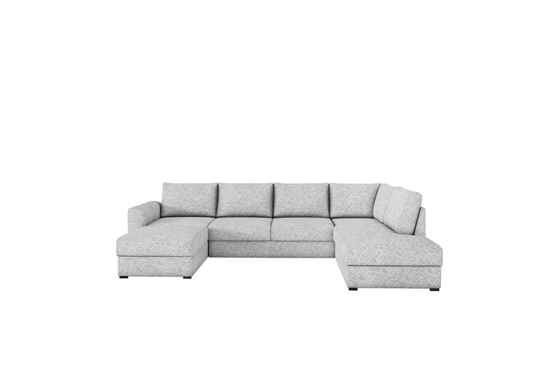 Taberk Sofa med Chaiselong og Divan 4-personers - Lys grå - Møbler - Sofaer - U Sofa