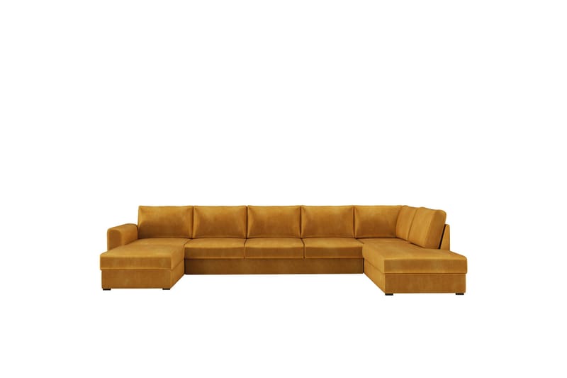 Taberk Sofa med Chaiselong og Divan 5-personers - Gul - Møbler - Sofaer - U Sofa