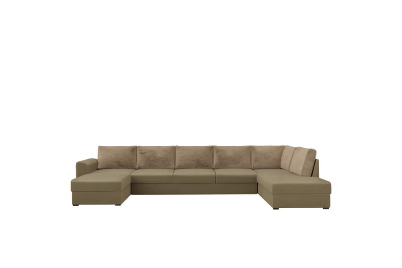 Taberk Sofa med Chaiselong og Divan 5-personers - Mørk beige - Møbler - Sofaer - U Sofa