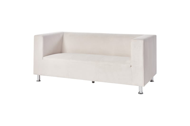 Tomio Sofa 3-personers - Hvid/Sølv - Møbler - Sofaer - 3 personers sofa