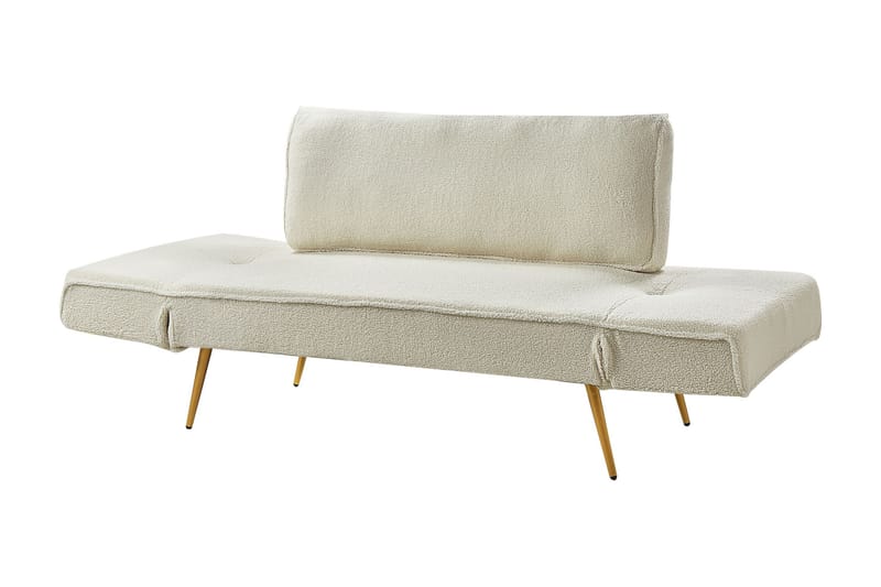 Touya Sovesofa 2-personers - Guld/Hvid - Møbler - Sofaer - Sovesofaer