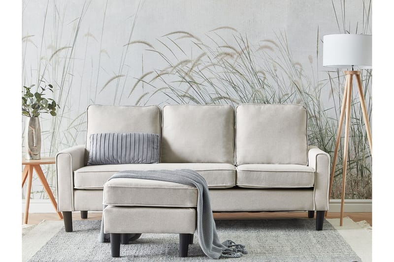 Traun Sofa 3-personers - Beige/Sort - Møbler - Sofaer - 3 personers sofa