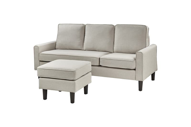 Traun Sofa 3-personers - Beige/Sort - Møbler - Sofaer - 3 personers sofa