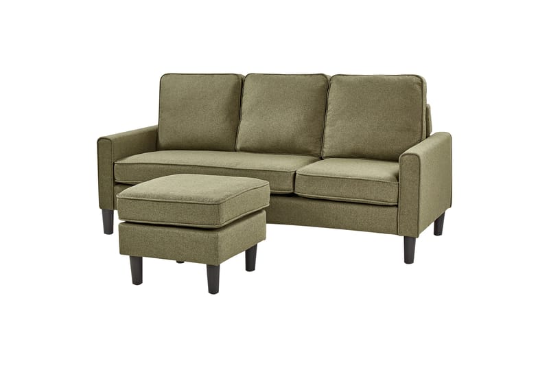 Traun Sofa 3-personers - Sort/Grøn - Møbler - Sofaer - 3 personers sofa