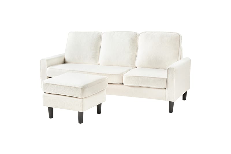 Traun Sofa 3-personers - Sort/Hvid - Møbler - Sofaer - 3 personers sofa