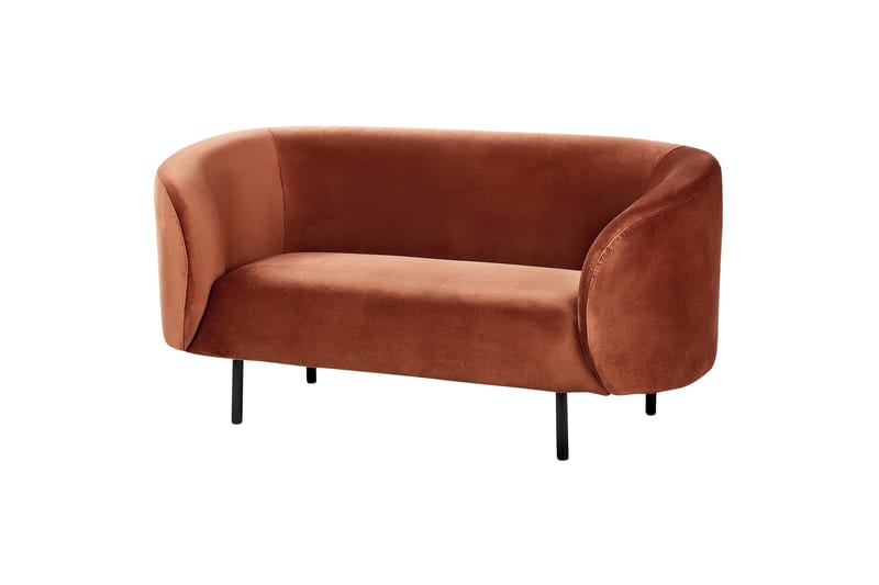 Tuka Sofa 2-personers - Sort/Orange - Møbler - Sofaer - 2 personers sofa