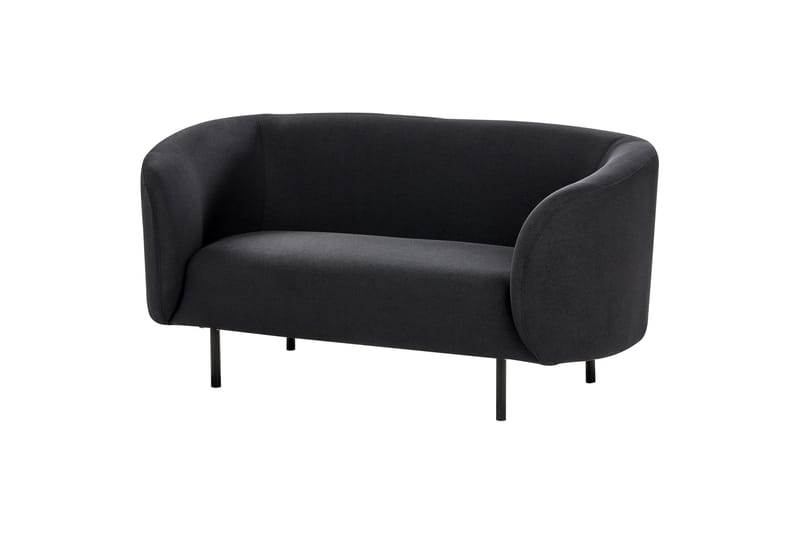 Tuka Sofa 2-personers - Sort - Møbler - Sofaer - 2 personers sofa