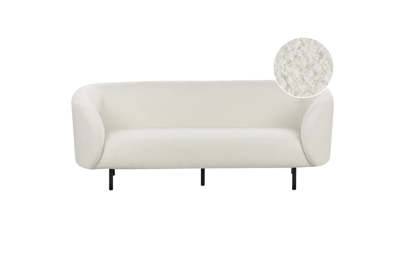 Tuka Sofa 3-personers - Sort/Hvid - Møbler - Sofaer - 3 personers sofa