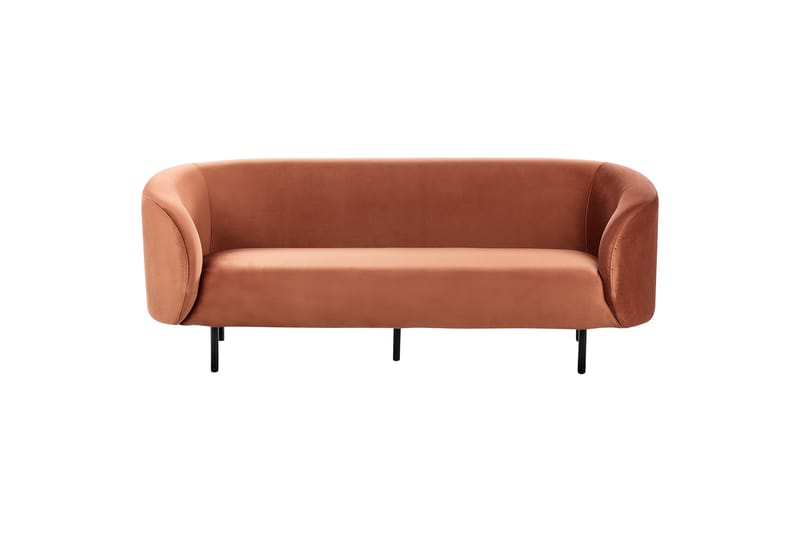 Tuka Sofa 3-personers - Sort/Orange - Møbler - Sofaer - 3 personers sofa