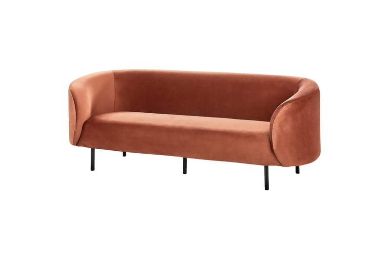 Tuka Sofa 3-personers - Sort/Orange - Møbler - Sofaer - 3 personers sofa