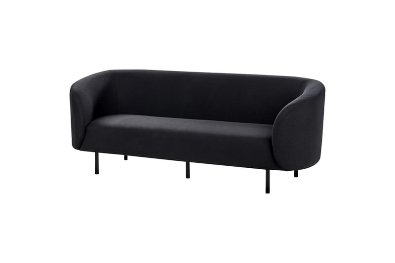 Tuka Sofa 3-personers - Sort - Møbler - Sofaer - 3 personers sofa