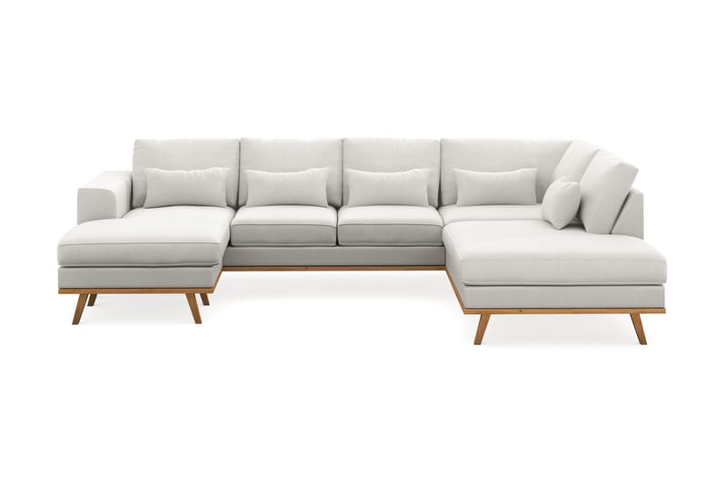 Copenhagen Compact 4-personers U Sofa Divan Venstre Chaiselong Højre - Linned Beige - Møbler - Sofaer - U Sofa