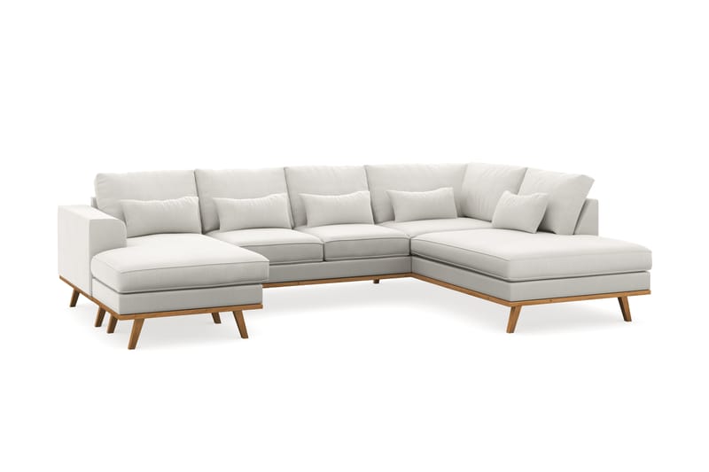 Copenhagen Compact 4-personers U Sofa Divan Venstre Chaiselong Højre - Linned Beige - Møbler - Sofaer - U Sofa