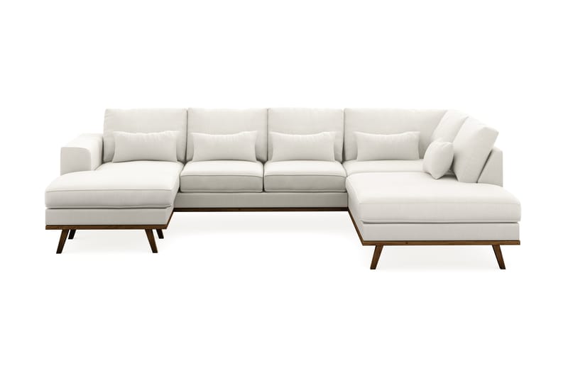 Copenhagen Compact Stor U Sofa 290 cm bred - Linned Beige - Møbler - Sofaer - U Sofa