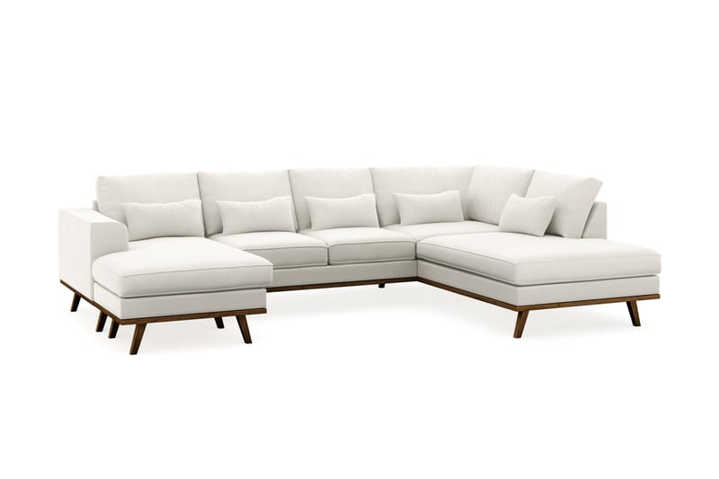 Copenhagen Compact Stor U Sofa 290 cm bred - Linned Beige - Møbler - Sofaer - U Sofa