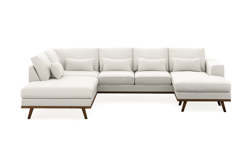 Copenhagen Compact U Sofa Divan Højre Chaiselong Venstre - Linned Beige - Møbler - Sofaer - U Sofa