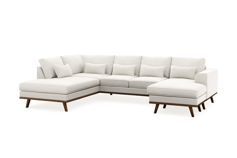 Copenhagen Compact U Sofa Divan Højre Chaiselong Venstre - Linned Beige - Møbler - Sofaer - U Sofa