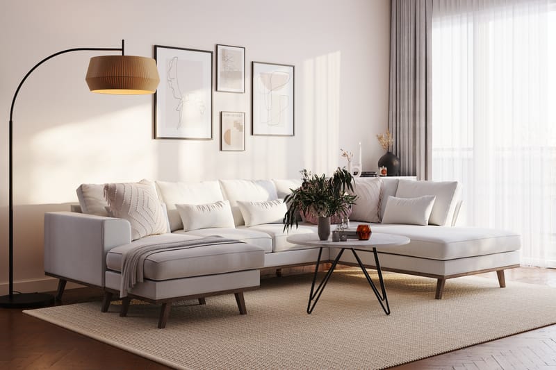 Copenhagen Compact U-Sofa Lin - Linned Beige - Møbler - Sofaer - U Sofa