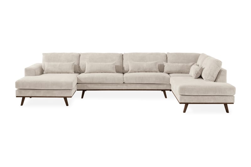 Copenhagen Stor U Sofa Manchester Divan Højre Chaiselong Venstre - Beige - Møbler - Sofaer - U Sofa