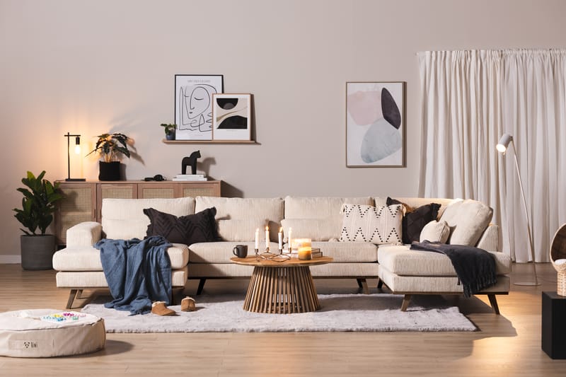 Copenhagen Stor U Sofa Manchester Divan Højre Chaiselong Venstre - Beige - Møbler - Sofaer - U Sofa