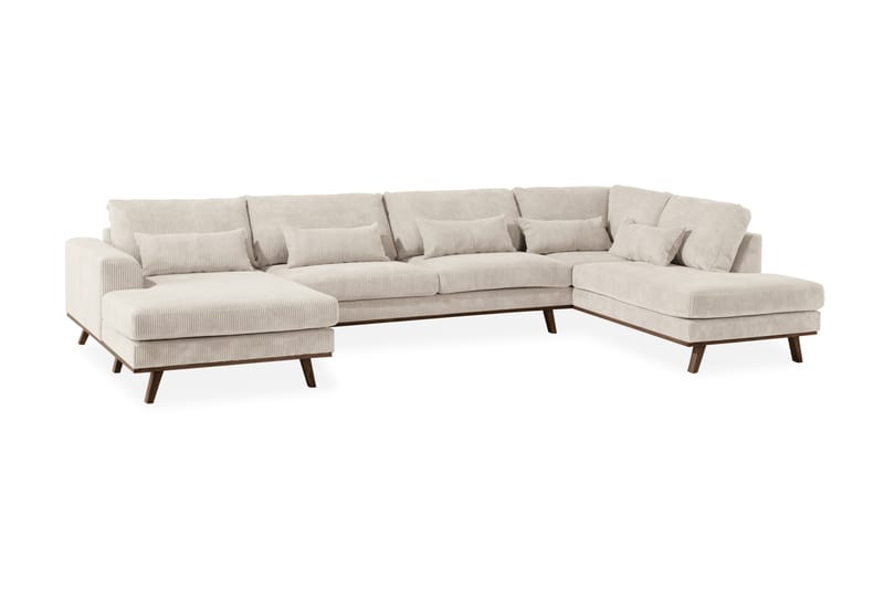 Copenhagen Stor U Sofa Manchester Divan Højre Chaiselong Venstre - Beige - Møbler - Sofaer - U Sofa