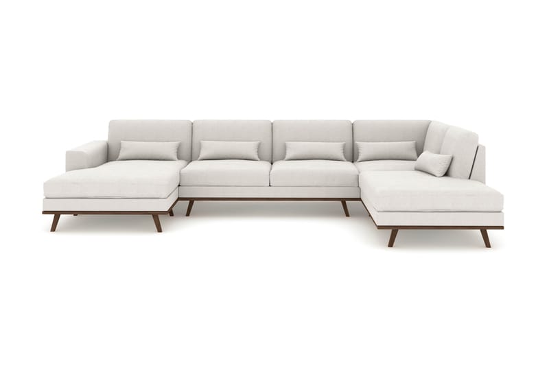 Copenhagen U Sofa Divan Højre Chaiselong Venstre 301 cm bred - Linned Beige - Møbler - Sofaer - U Sofa