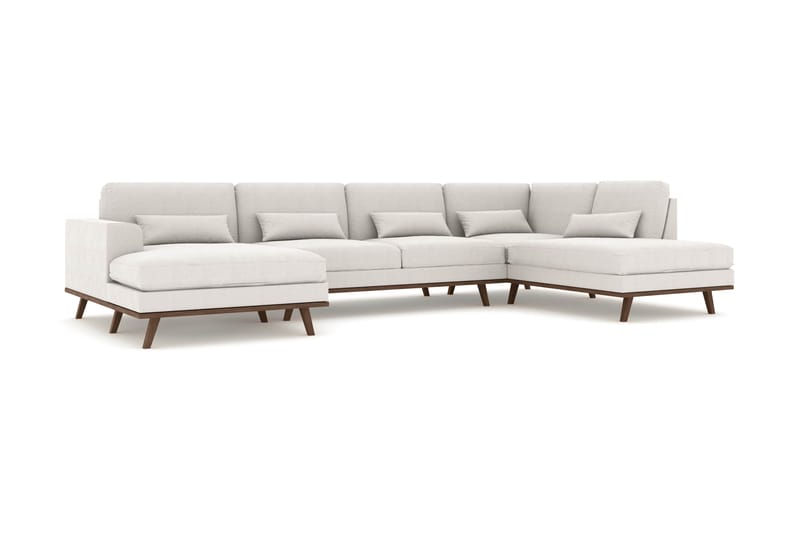 Copenhagen U Sofa Divan Højre Chaiselong Venstre 301 cm bred - Linned Beige - Møbler - Sofaer - U Sofa