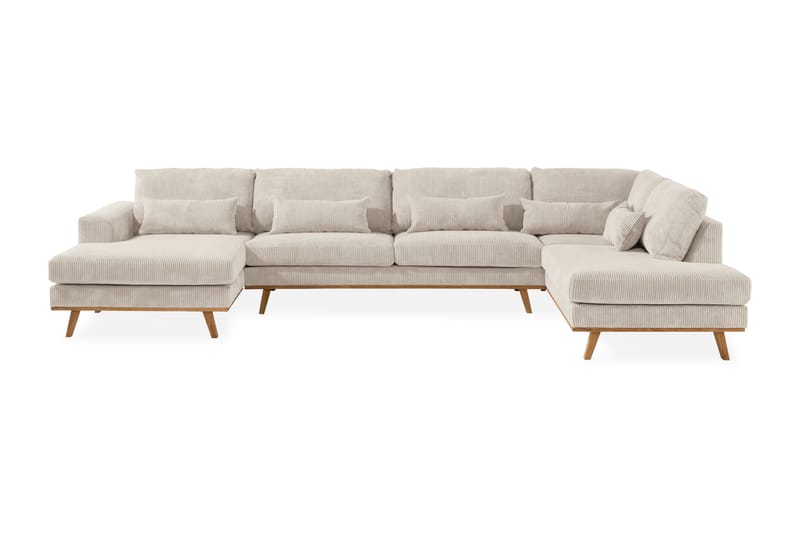 Copenhagen U Sofa i Manchester Divan Venstre Chaiselong Højre - Beige - Møbler - Sofaer - U Sofa