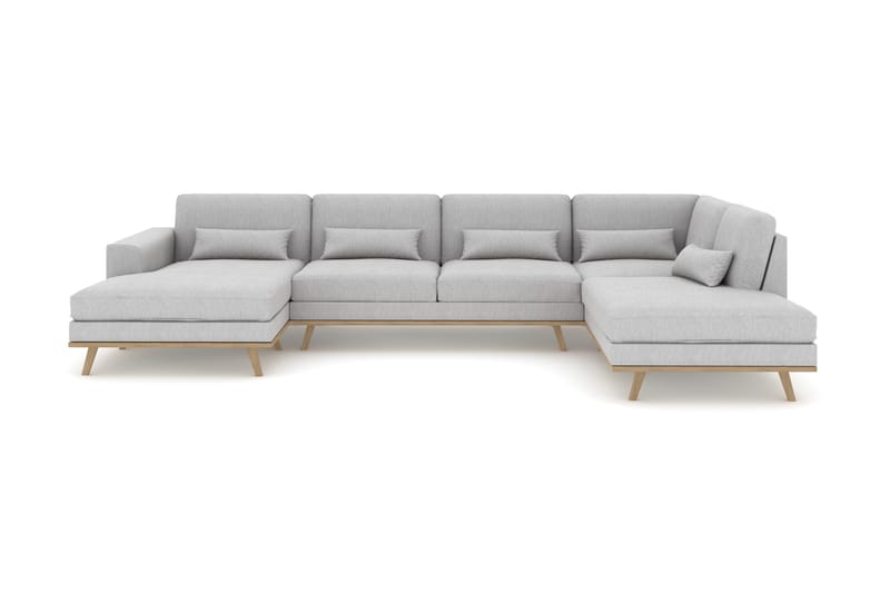 Copenhagen U-Sofa - Linned Grå - Møbler - Sofaer - U Sofa