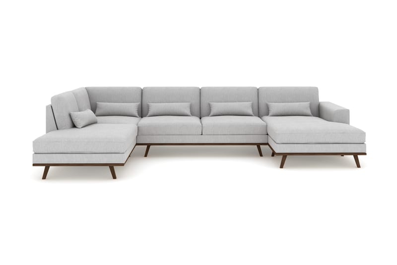 Copenhagen U-Sofa - Linned Grå - Møbler - Sofaer - U Sofa