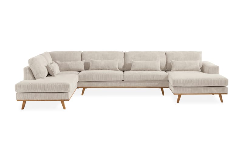 Copenhagen U Sofa Manchester Divan Højre Chaiselong Venstre - Beige - Møbler - Sofaer - U Sofa