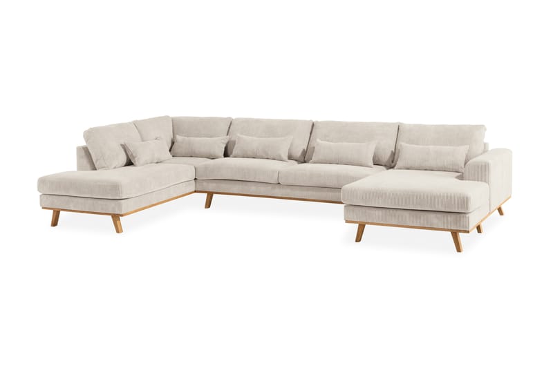 Copenhagen U Sofa Manchester Divan Højre Chaiselong Venstre - Beige - Møbler - Sofaer - U Sofa