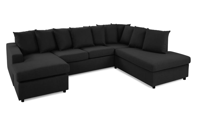 Crazy Stor U Sofa Large Divan Venstre Kuvertpuder Chaiselong Højre - Antracit - Møbler - Sofaer - U Sofa