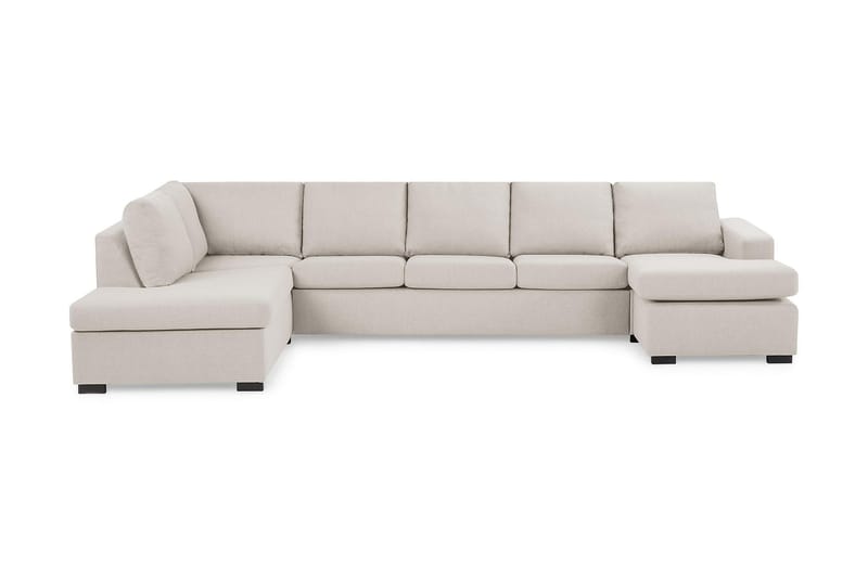 Crazy Stor U-sofa XL Divan Højre, Chaiselong Højre - Beige - Møbler - Sofaer - U Sofa