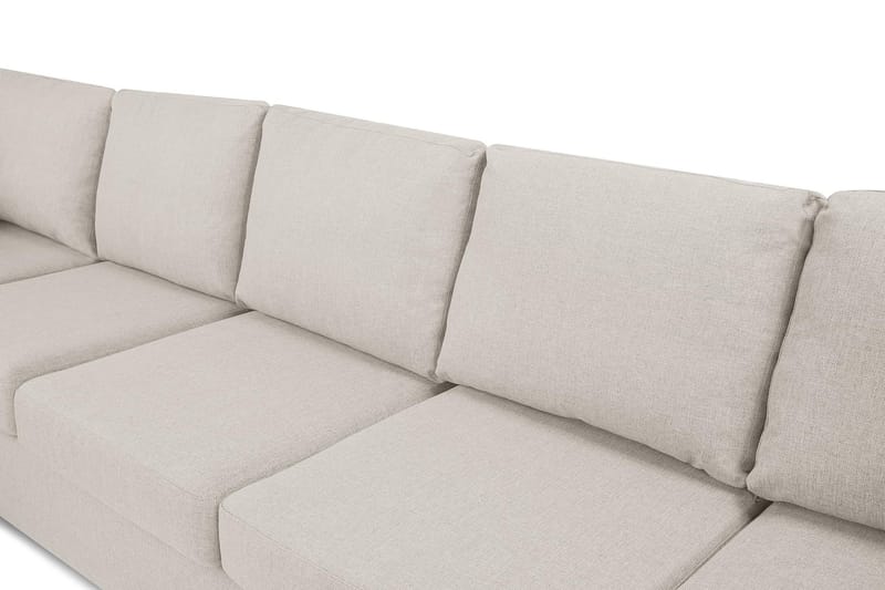 Crazy Stor U-sofa XL Divan Højre, Chaiselong Højre - Beige - Møbler - Sofaer - U Sofa