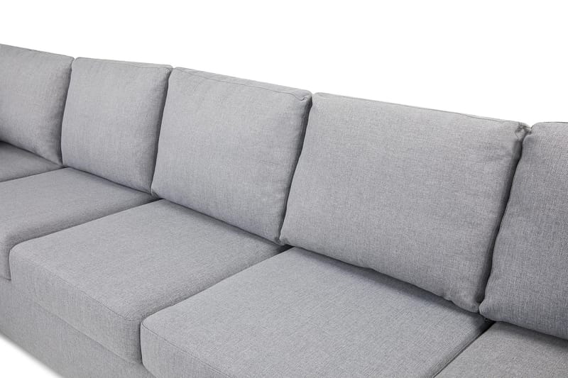 Crazy Stor U-sofa XL Divan Højre, Chaiselong Venstre - Lysegrå - Møbler - Sofaer - U Sofa