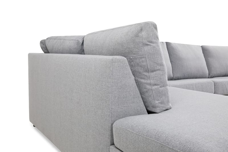 Crazy Stor U-sofa XL Divan Højre, Chaiselong Venstre - Lysegrå - Møbler - Sofaer - U Sofa