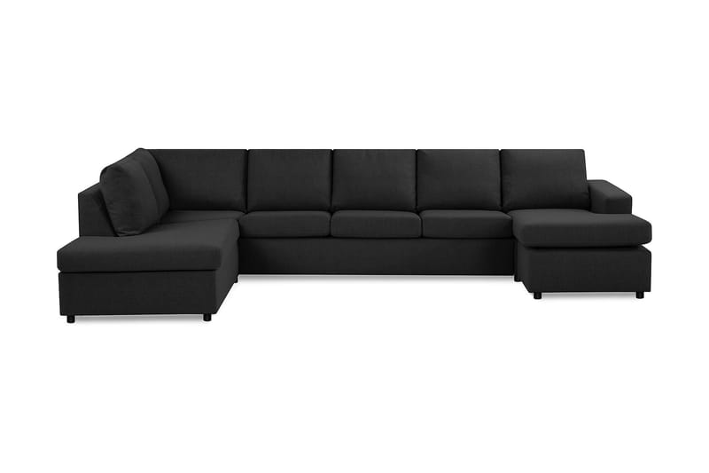 Crazy Stor U Sofa XL Divan Højre Chaiselong Venstre - Sort / Antracit - Møbler - Sofaer - U Sofa