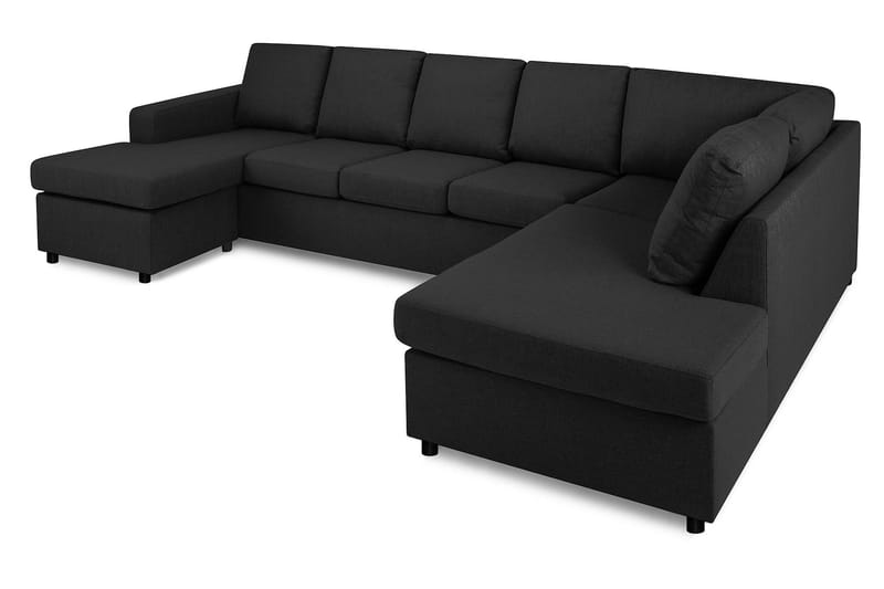 Crazy Stor U-sofa XL Divan Venstre, Chaiselong Højre 300 cm Bred - Mørkegrå - Møbler - Sofaer - U Sofa