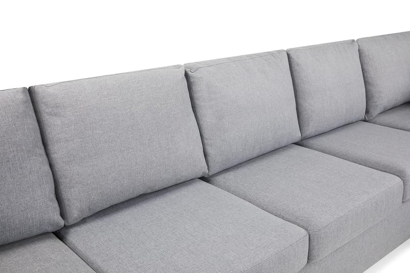 Crazy Stor U-sofa XL Divan Venstre, Chaiselong Højre - Lysegrå - Møbler - Sofaer - U Sofa