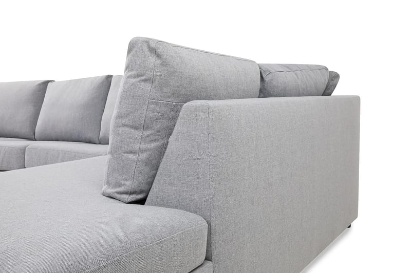 Crazy Stor U-sofa XL Divan Venstre, Chaiselong Højre - Lysegrå - Møbler - Sofaer - U Sofa