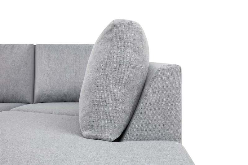 Crazy Stor U-sofa XL Divan Venstre, Chaiselong Højre - Lysegrå - Møbler - Sofaer - U Sofa