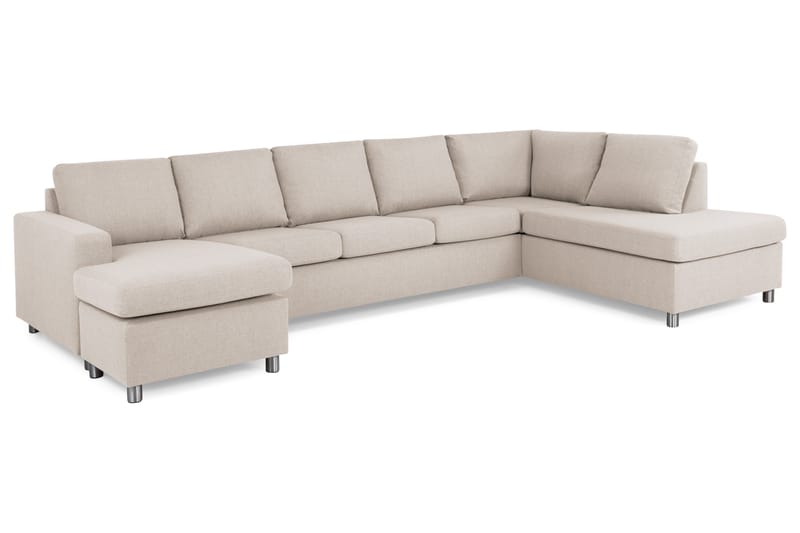 Crazy Stor U-sofa XL Divan Venstre - Beige - Møbler - Sofaer - U Sofa