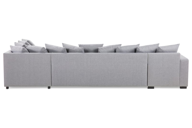 Crazy Stor U Sofa XL Divan Venstre Chaiselong Højre inkl. Kuvertpuder - Lysegrå - Møbler - Sofaer - U Sofa