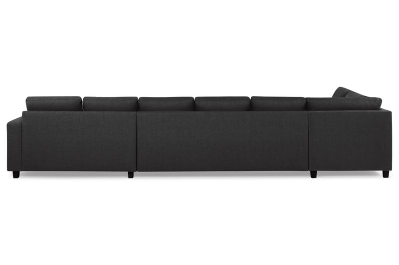 Crazy Stor U-sofa XXL Chaiselong Højre 407 cm Bred - Antracit - Møbler - Sofaer - U Sofa