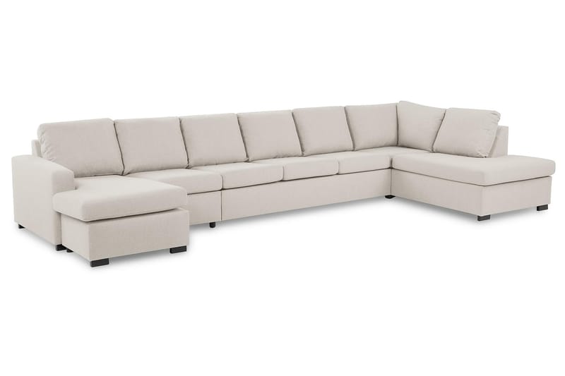 Crazy Stor U-sofa XXL Chaiselong Venstre, Divan Højre - Beige - Møbler - Sofaer - U Sofa