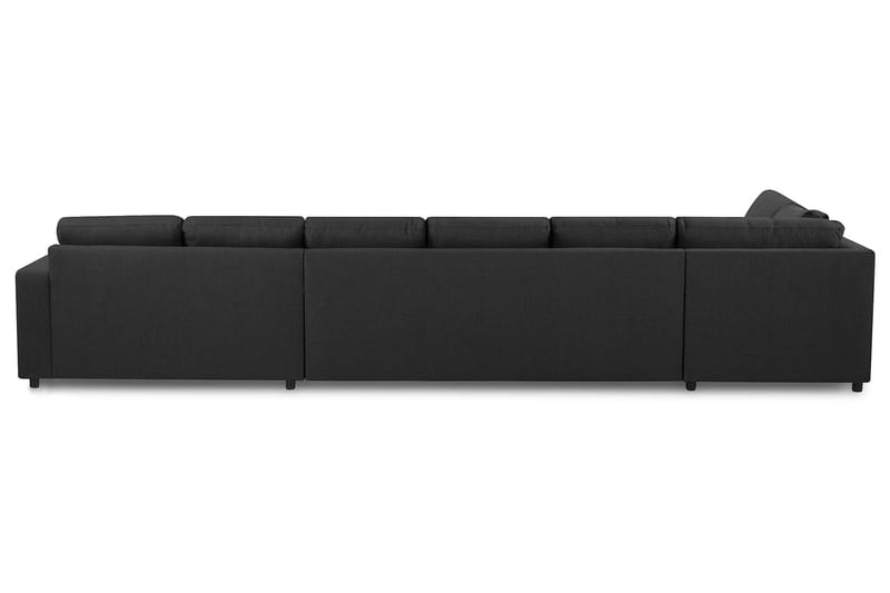 Crazy Stor U-sofa XXL Divan Højre - Antracit / Mørkegrå / Sort - Møbler - Sofaer - U Sofa