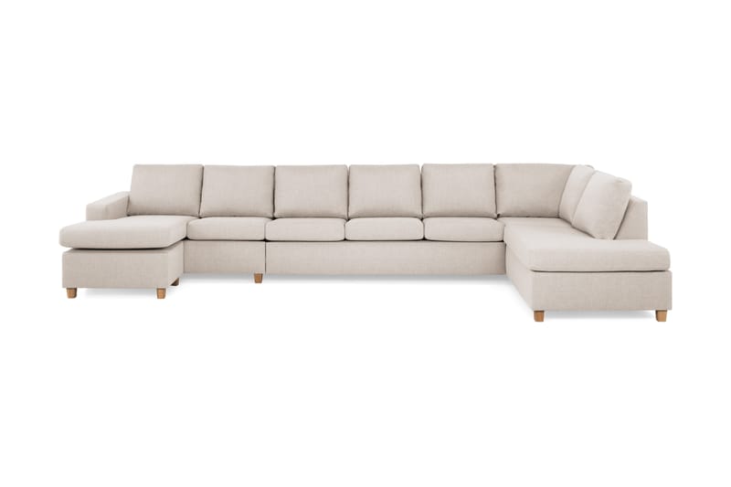 Crazy Stor U-sofa XXL Divan Venstre - Beige - Møbler - Sofaer - U Sofa